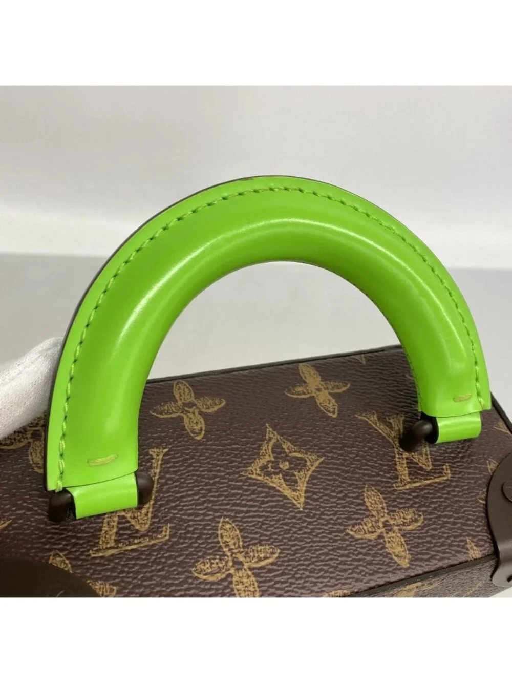 Louis Vuitton Handbag Monogram Vertical Box Trunk Brown 2-Way